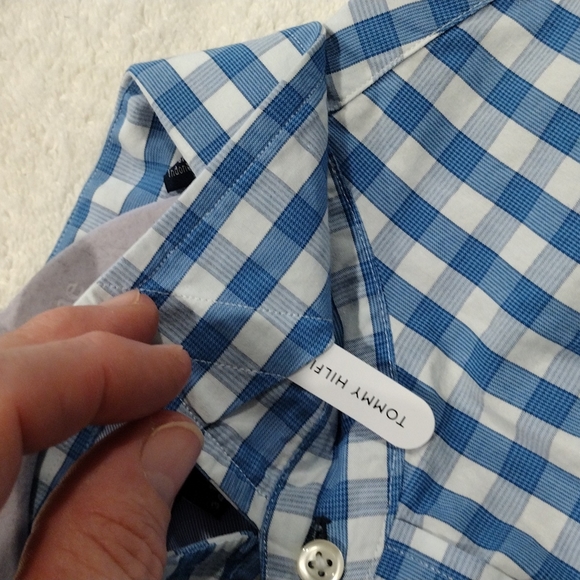 Tommy Hilfiger size 18/xxl blue white plaid - Picture 11 of 11